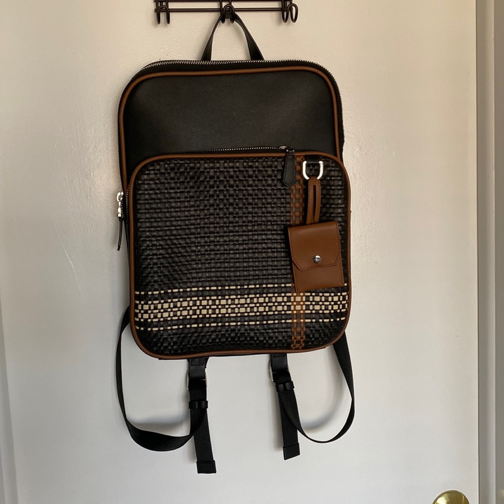 Zara Weave Backpack.
